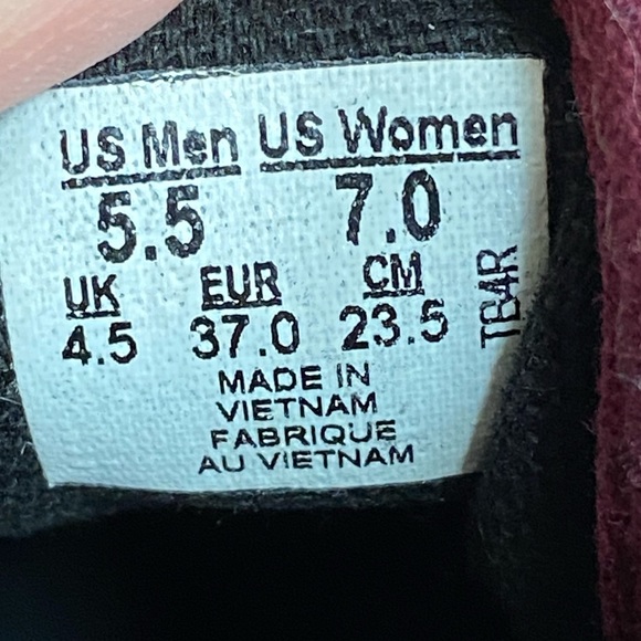 Vans Authentic Port Royale Red Black Shoes Women’s Sneaker Size 7 - Picture 9 of 9